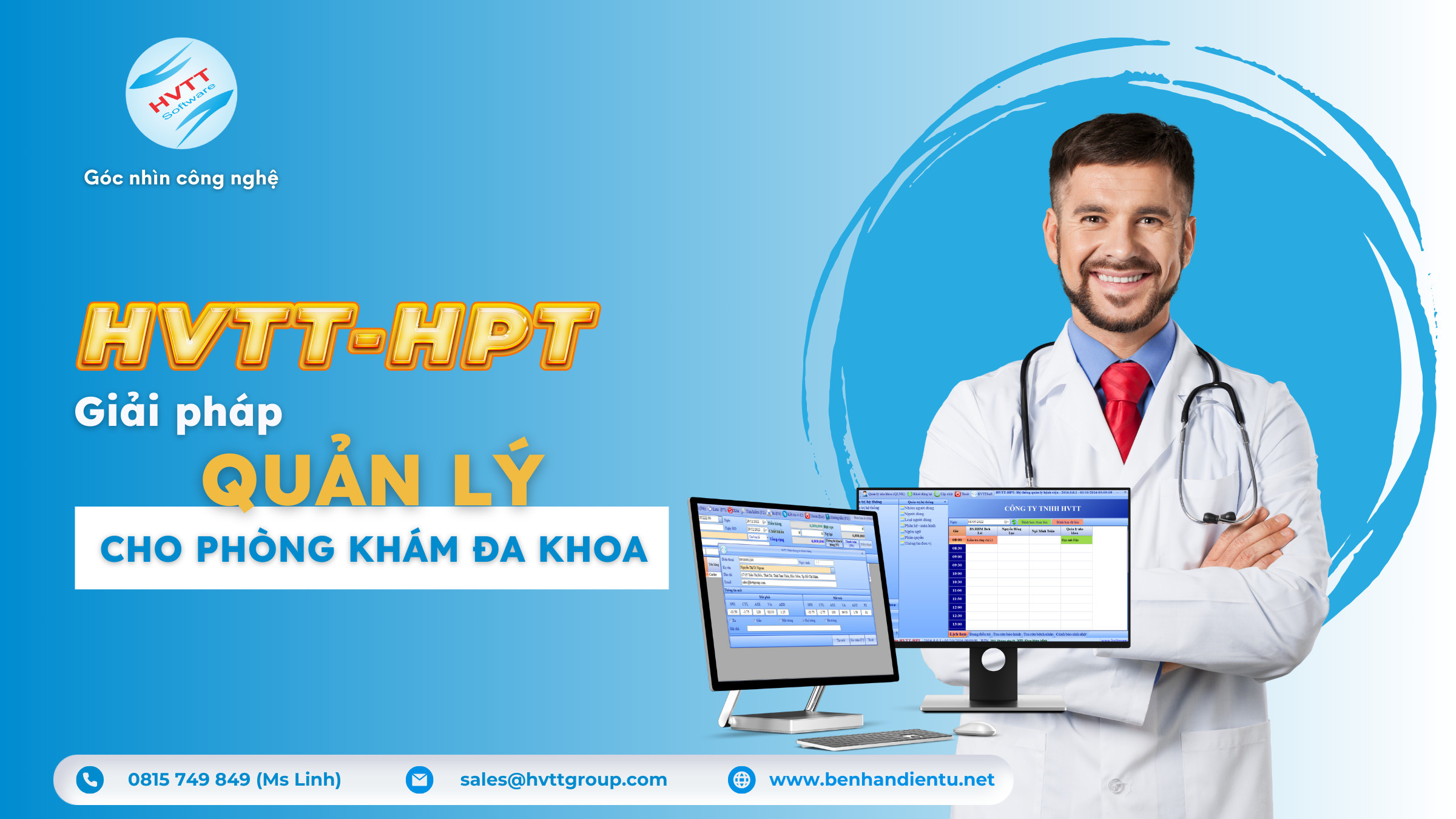 GIẢI PHÁP PHẦN MỀM PHÒNG KHÁM ĐA KHOA HVTT-HPT TRONG KHÁM DỊCH VỤ