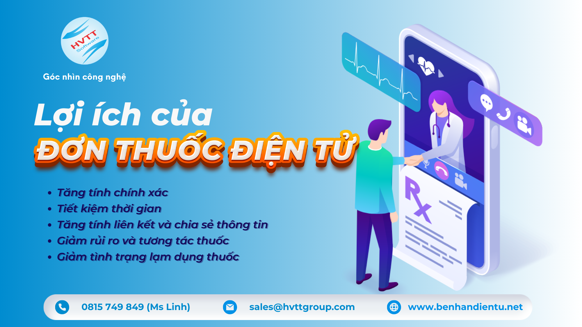 LỢI ÍCH CỦA VIỆC KÊ ĐƠN THUỐC ĐIỆN TỬ