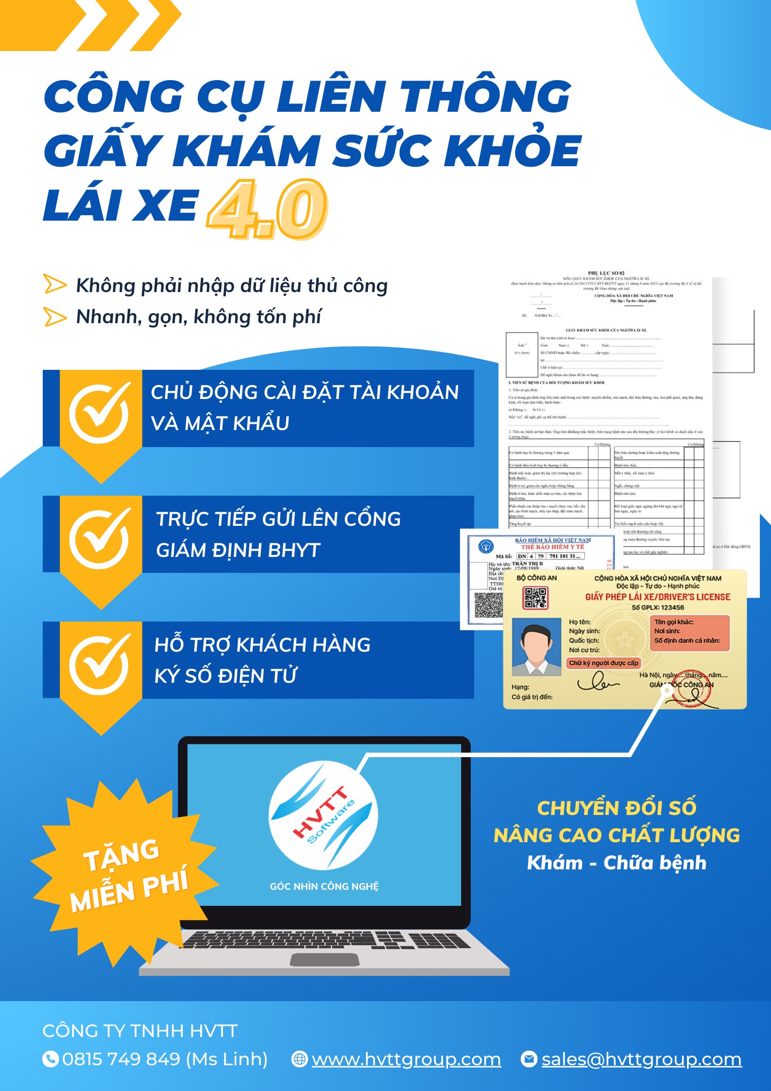 LIÊN THÔNG GIẤY KHÁM SỨC KHOẺ LÁI XE THEO CV7586/BYT-KCB