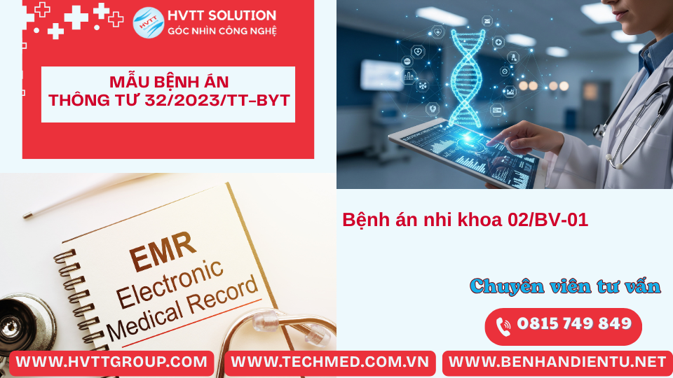 Bệnh án nhi khoa 02/BV-01
