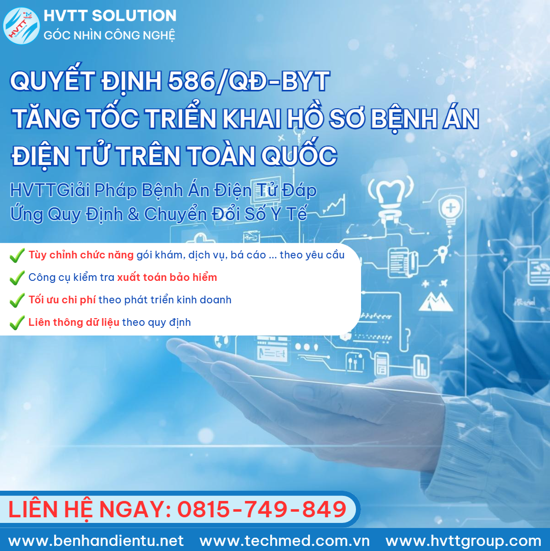 Quyết định số 586/QĐ-BYT: Lộ trình triển khai hồ sơ bệnh án điện tử toàn quốc năm 2026